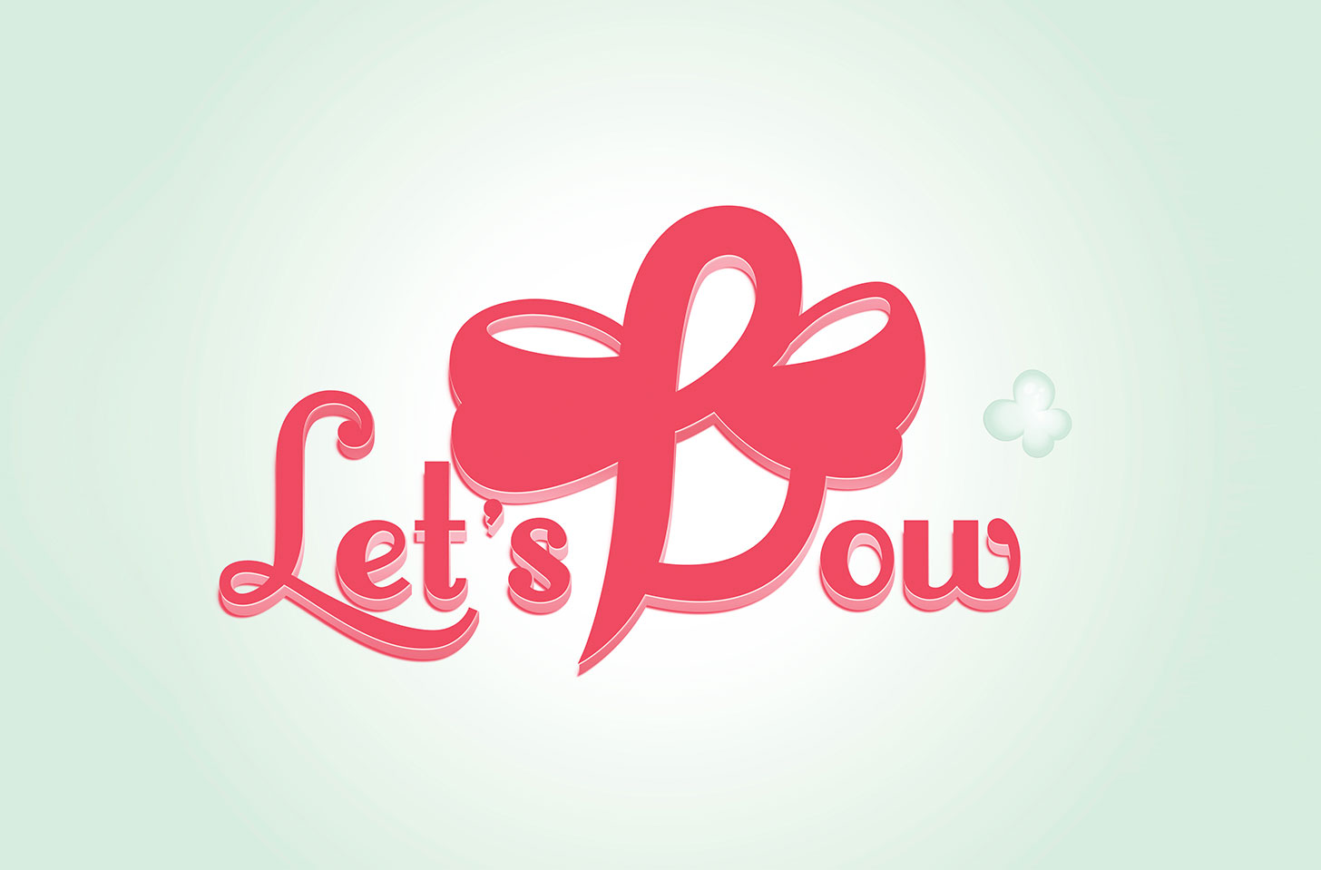 Let's Bow logo 3D